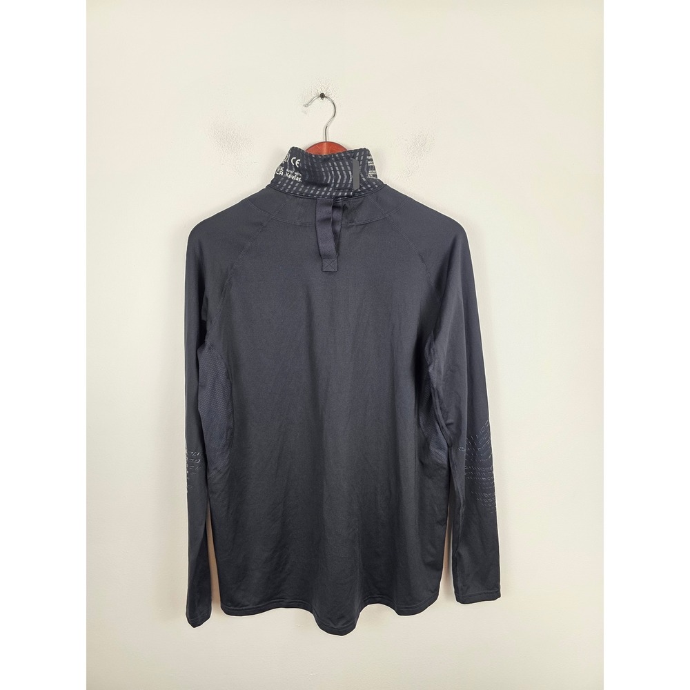 Bauer Hockey Fit Mens Large Black Kevlar Neck Base Layer Long Sleeve Shirt BNQ